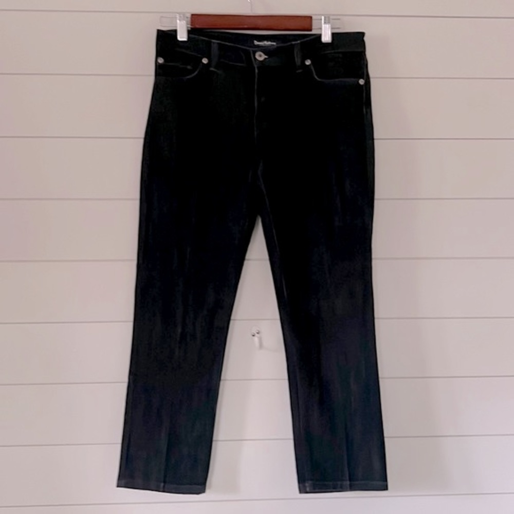 Slim Straight Dark Wash Ankle (26”) David Kahn Size 28